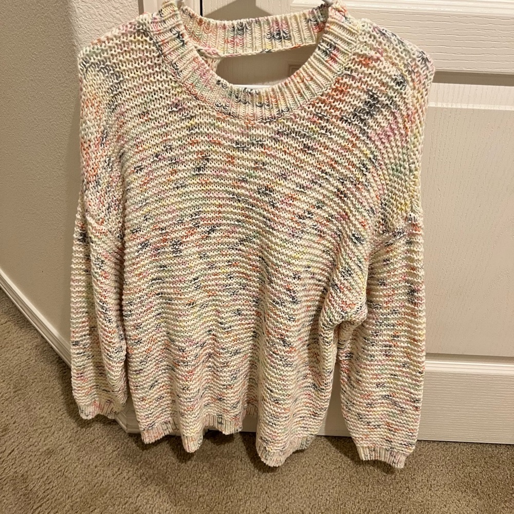 Oversized knit sweater